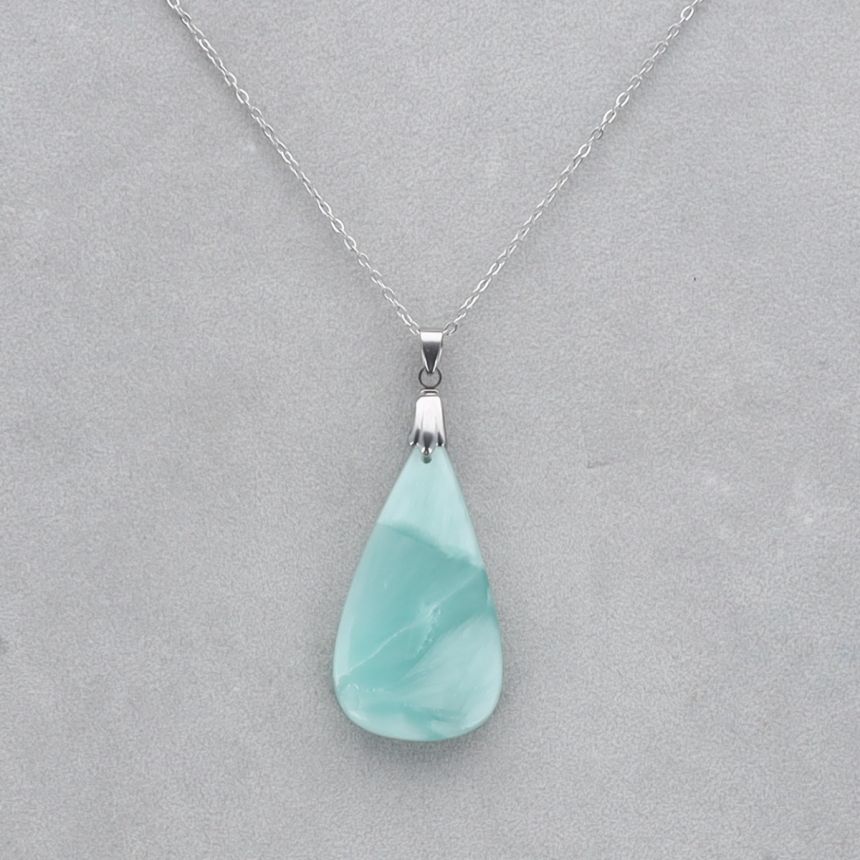 Hémimorphite Cabochon percé 25