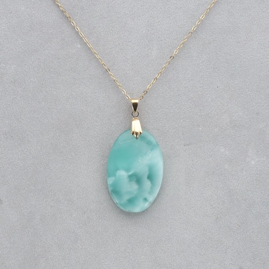 Hémimorphite Cabochon percé 26